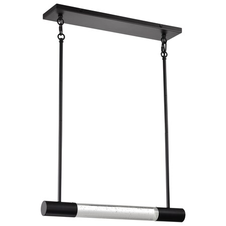 Nuvo Lacey - 23 Inch LED Island Pendant - RGB/TW - Starfish Enabled - Matte Black with K9 Bubble Crystal 62/6003